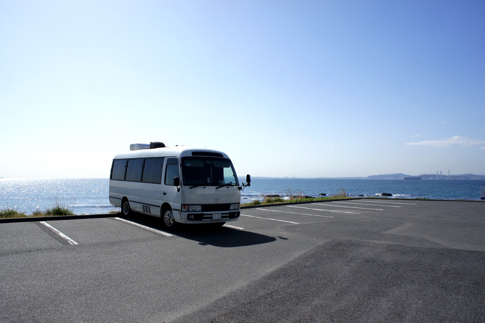 千葉県富津市金谷海辺の湯駐車場