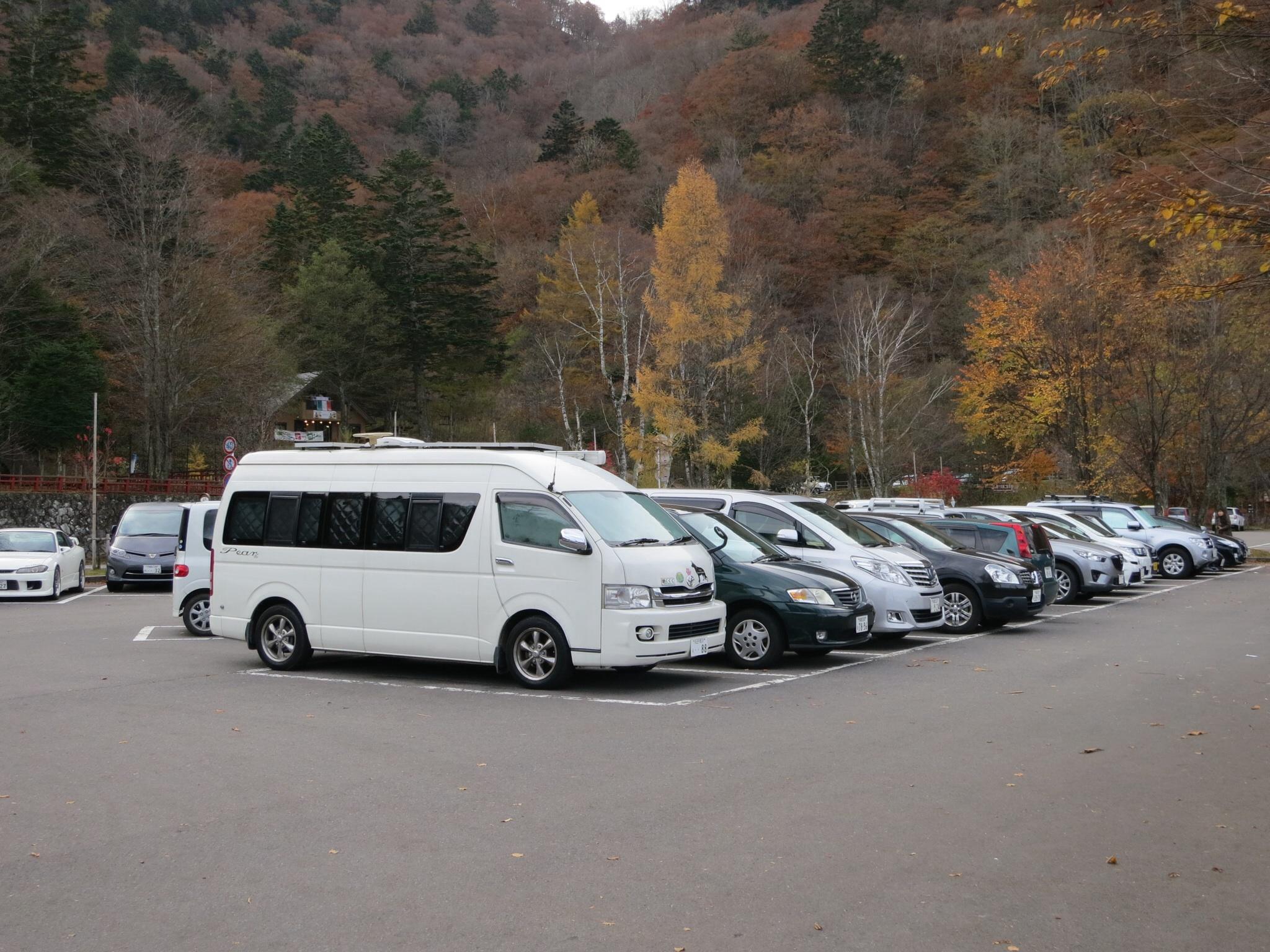 中禅寺湖　歌ヶ浜駐車場